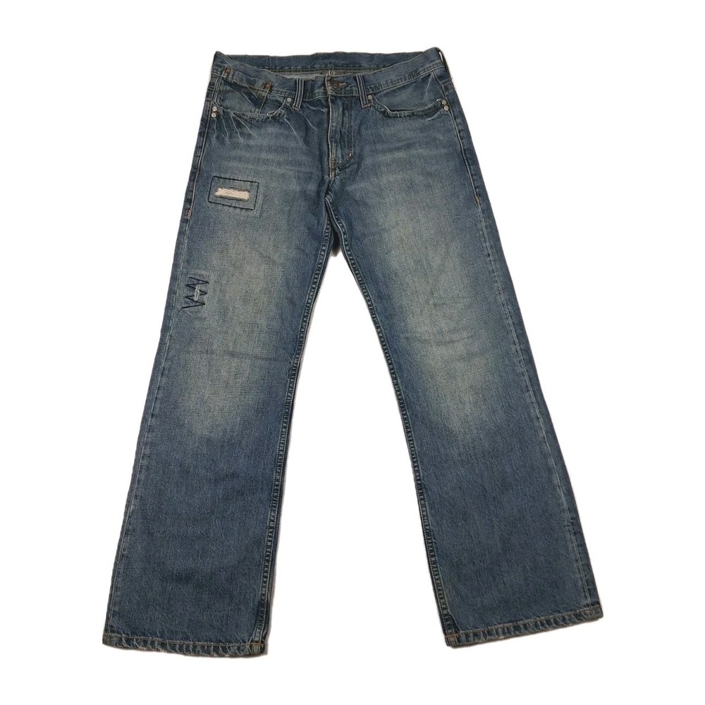 Armani Exchange Distressed Wide Leg  Jeans Men's 32 Regular (34x31) Y2K Skater‎